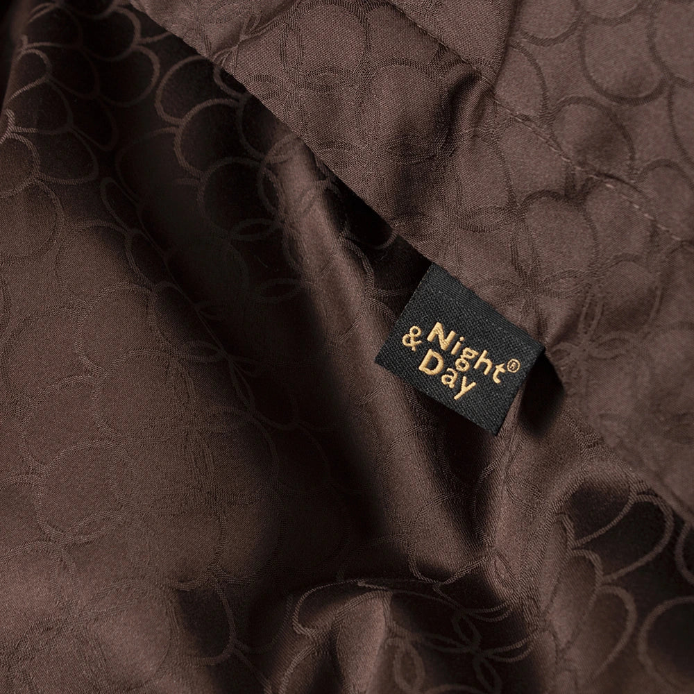 OPAL - Jacquard sengetøj 140x220 mocca