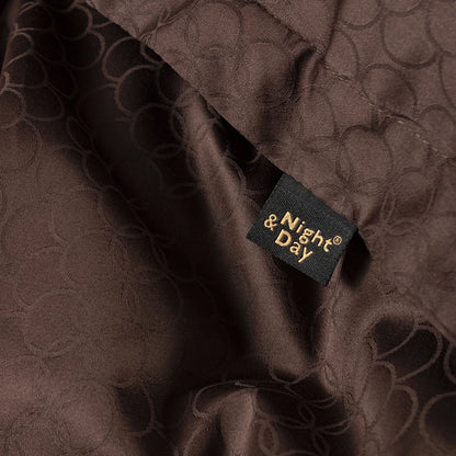 OPAL - Jacquard sengetøj 140x200 mocca