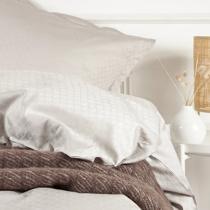 OPAL - Sengetøj LUXUS Jacquard 140x200 sand
