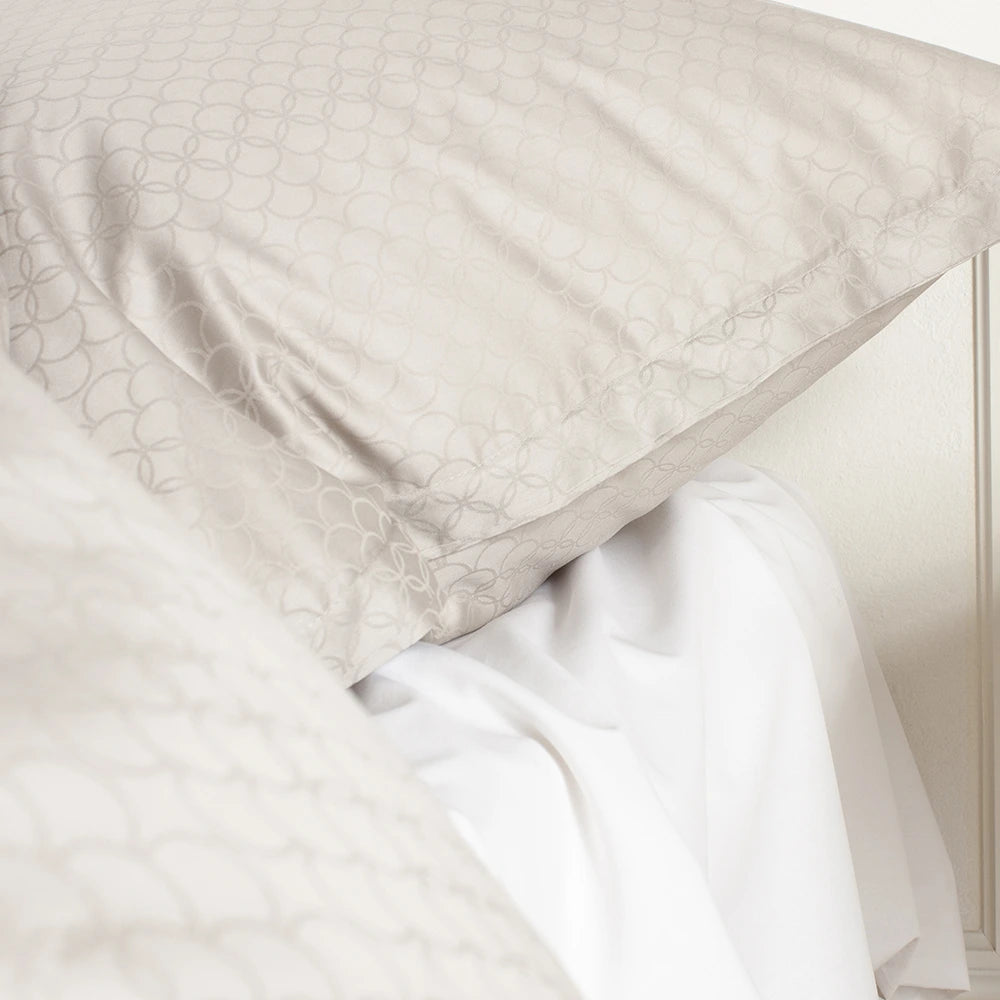 OPAL - Sengetøj LUXUS Jacquard 140x200 sand
