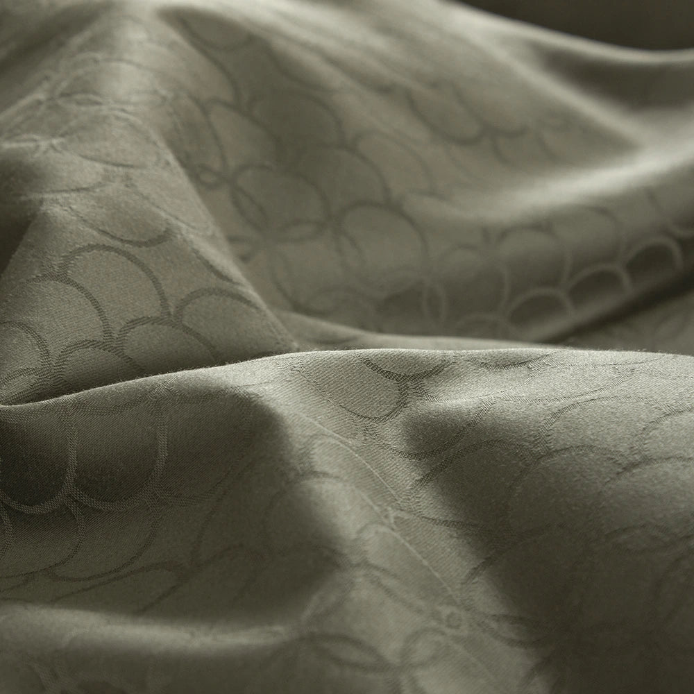 OPAL - Sengetøj LUXUS Jacquard 140x220 oliven