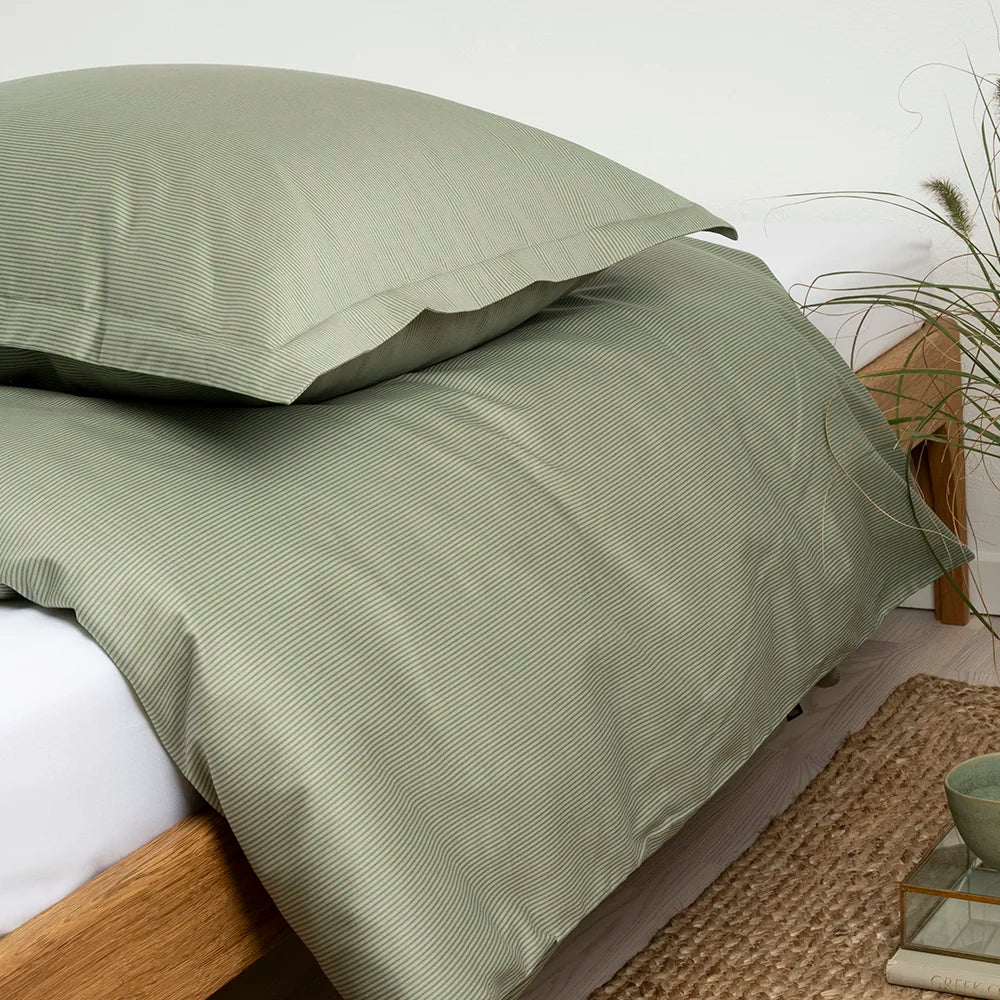 RAIE - Sengetøj LUXUS Satin 140x220 grøn