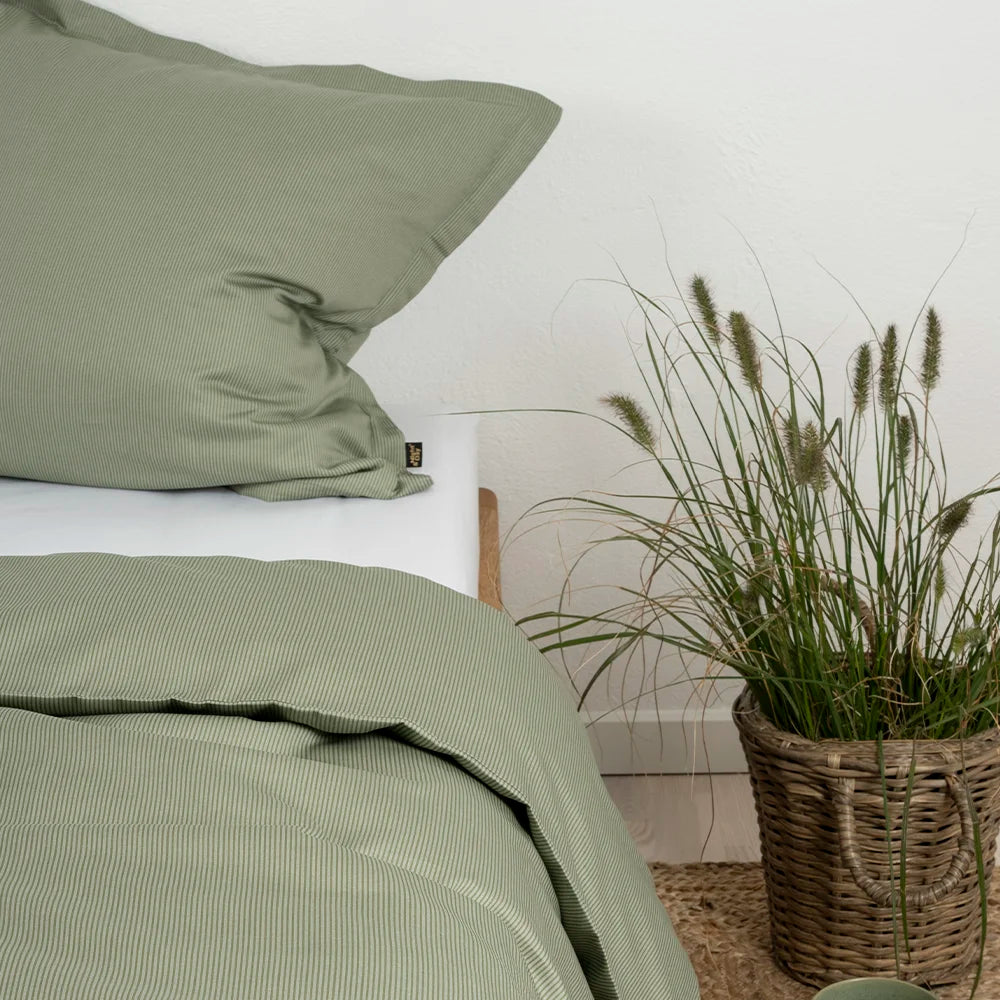 RAIE - Sengetøj LUXUS Satin 140x220 grøn