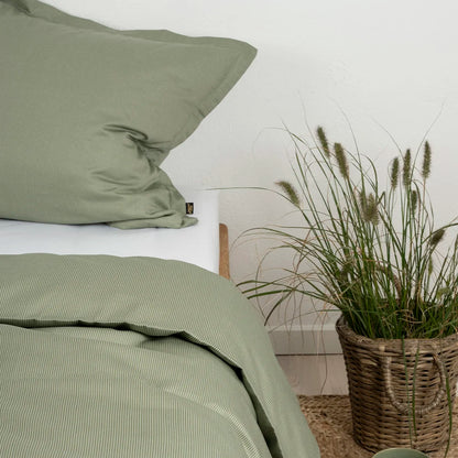 RAIE - Sengetøj LUXUS Satin 140x220 grøn