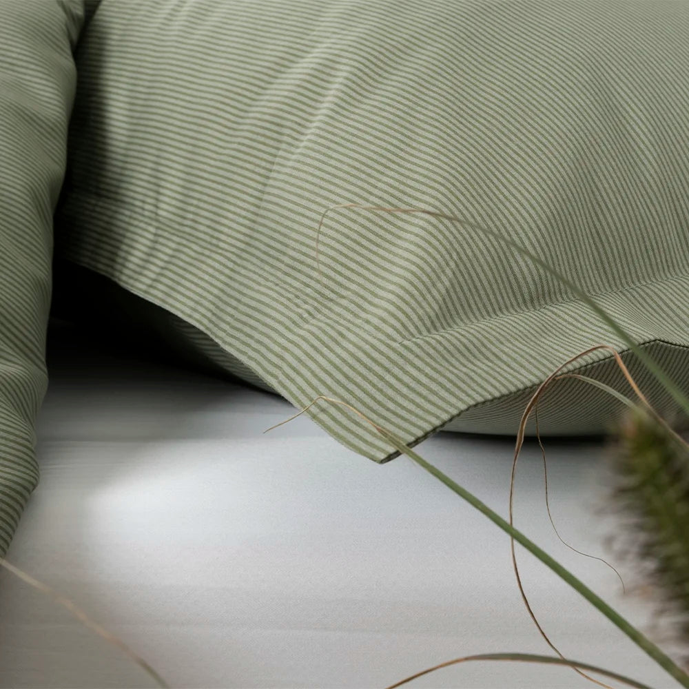 RAIE - Sengetøj LUXUS Satin 140x220 grøn