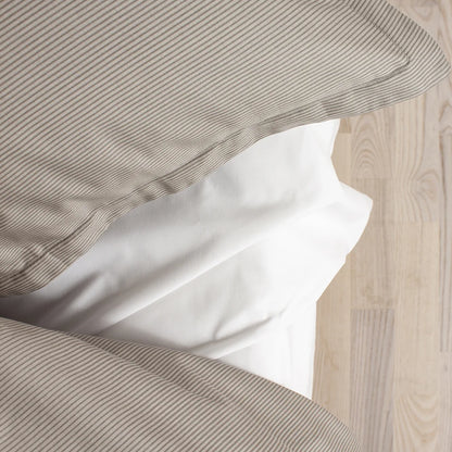 RAIE - Sengetøj LUXUS Satin 200x220 mørk sand