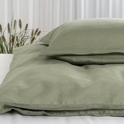 RAIE - Sengetøj LUXUS Satin 140x200 grøn