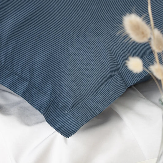 RAIE - Bomuldssatin sengetøj 140x200 blå