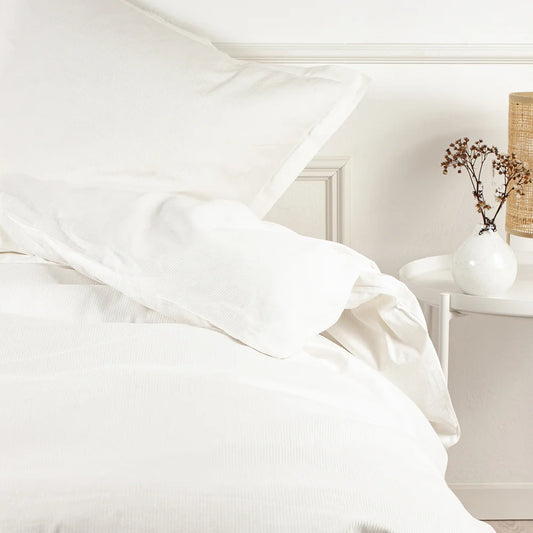 RAIE - Bomuldssatin sengetøj 140x200 hvid