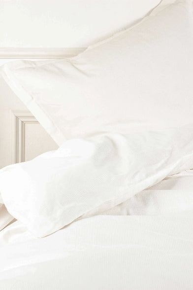 RAIE - Bomuldssatin sengetøj 140x200 hvid
