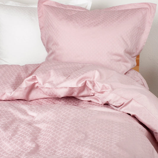 OPAL - Jacquard sengetøj 140x220 rosa