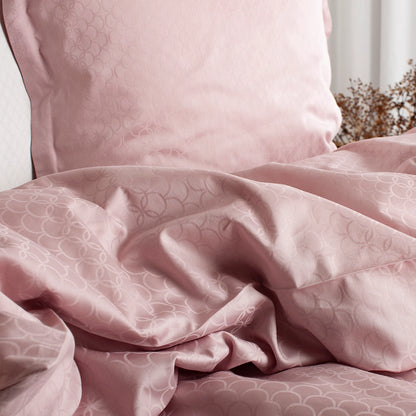 OPAL - Jacquard sengetøj 140x220 rosa