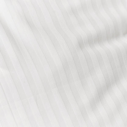 MONZA Jacquard Sengetøj Hvid stribe 140x220