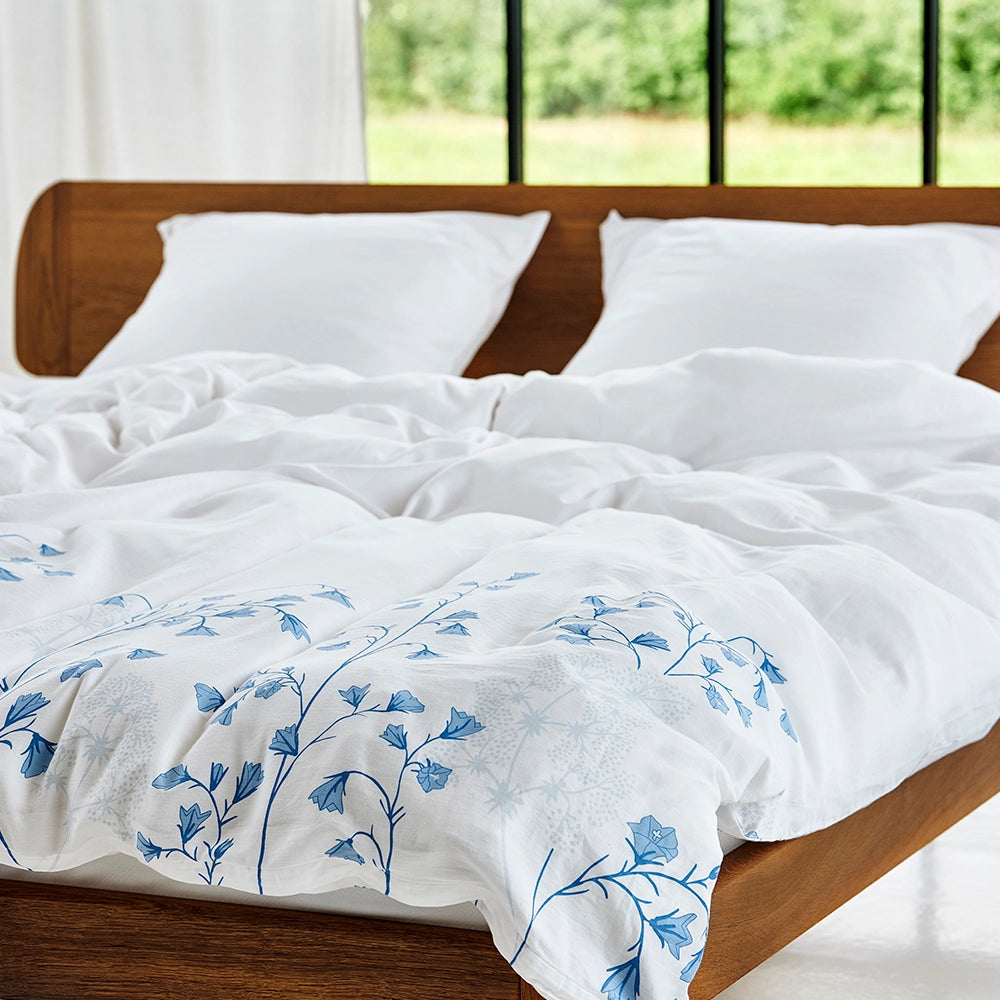 KLOKKEBLOMST Økologisk Sengetøj hvid 140x200