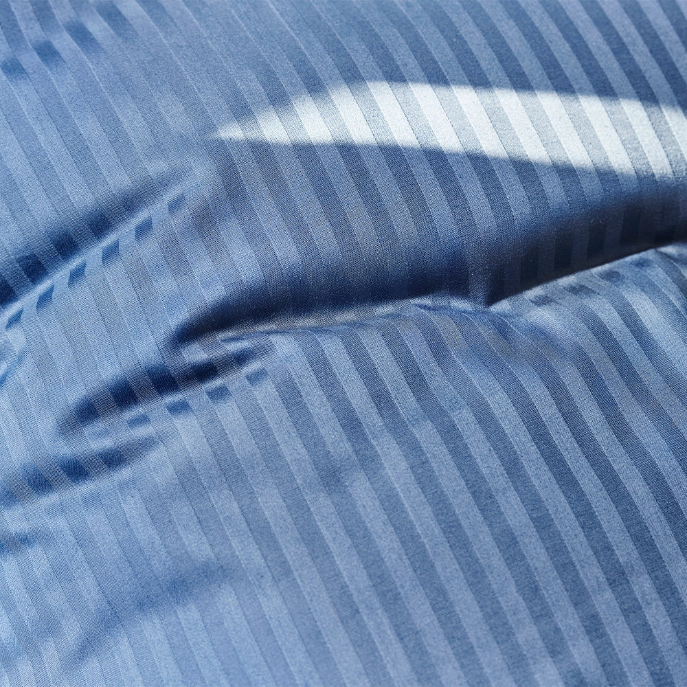 MONZA Jacquard Sengetøj Blå stribe 140x220