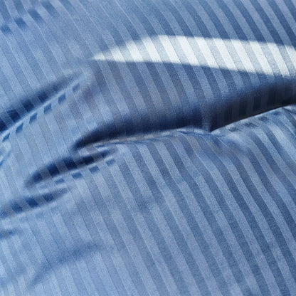 MONZA Jacquard Sengetøj Blå stribe 140x220