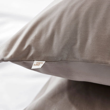 Økologisk sengetøj STAY 140x200 beige stribet