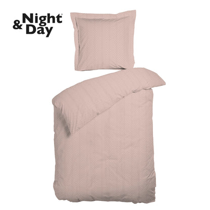 OPAL - Jacquard sengetøj 140x220 rosa