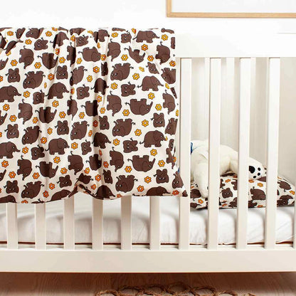 SoveTrine Sengesæt Brun 70x100 Baby