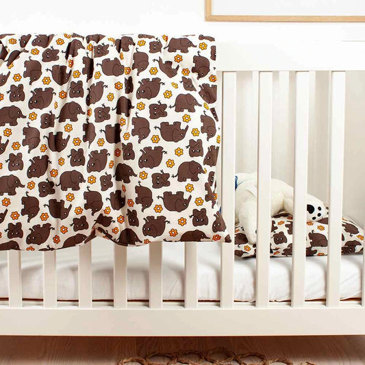 SoveTrine Sengesæt Brun 70x100 Baby