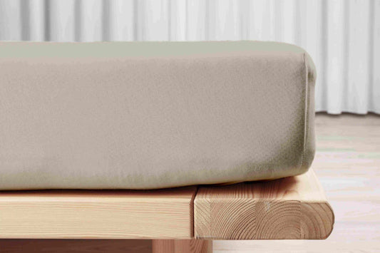 Økologisk Boxlagen Jersey Sand 180x200x35